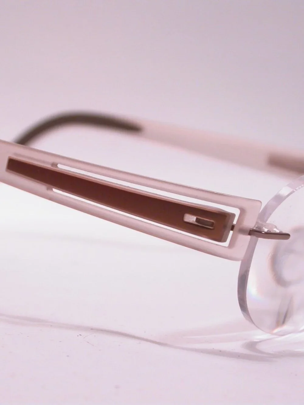 Silhouette Titan Frameless Frosted Light Weight Eyeglasses Made in Austria